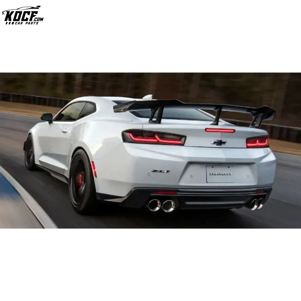 1LE Style Carbon Fiber Rear Spoiler Wing For Camaro 2017  6