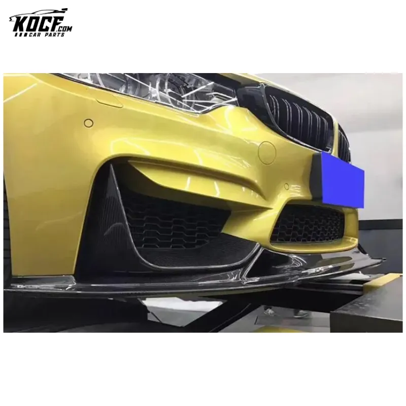 2014-20 F80 M3 RZA style Carbon Fiber Front Bumper Splitter Lip Spoiler For BMW F80 F82 M3 M4