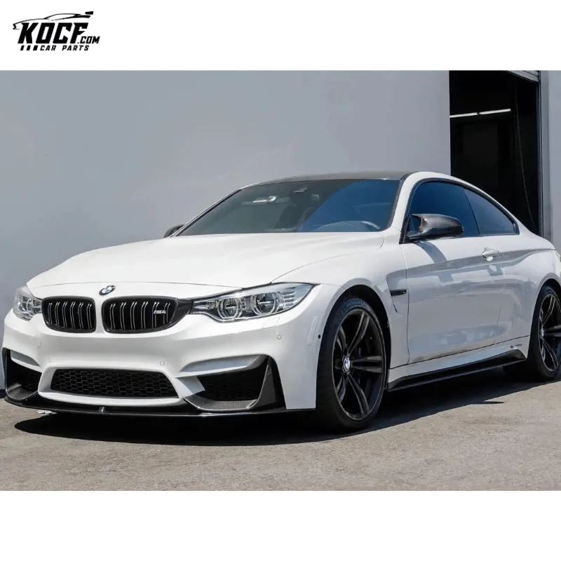 2015-19 F82 M4 M Performance style Carbon Fiber Front Bumper Chin Lip with splitter For BMW F80 F82 F83 M3 M4