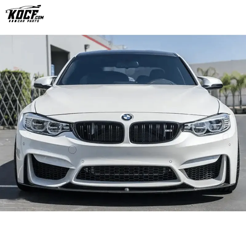 2015-19 F82 M4 M Performance style Carbon Fiber Front Bumper Chin Lip with splitter For BMW F80 F82 F83 M3 M4