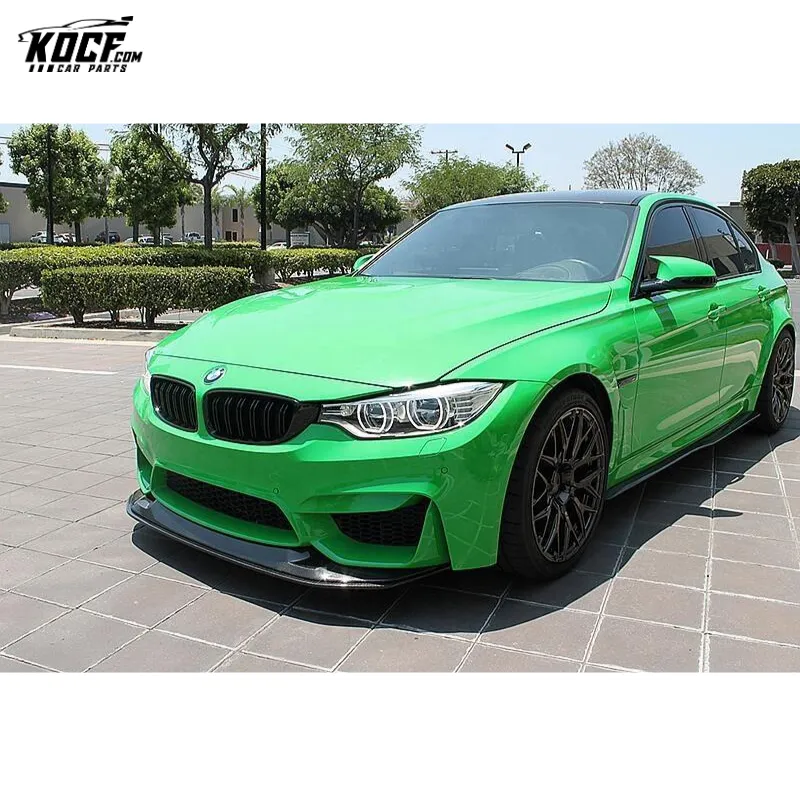 2015-2019 F80 M3 GTS style 2PCS/SET carbon fiber front bumper lip splitter for BMW F80 M3 F82 M4