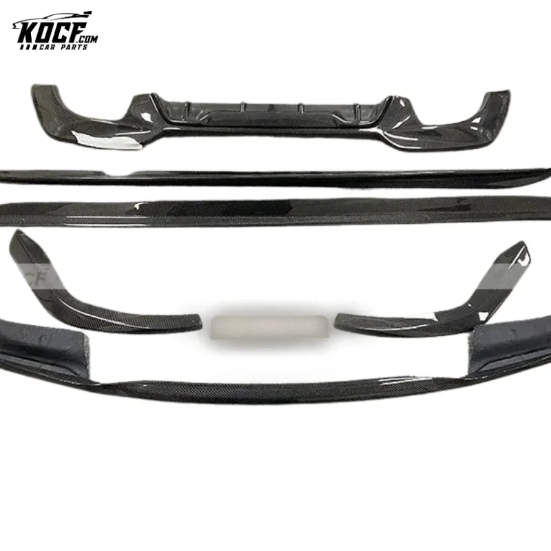 2020-21 New 3 series G20 MP style Carbon Fiber Body kit Front Lip Side Skirts Diffuser For BMWa