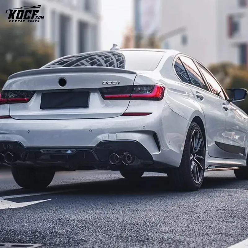 2020-21 New 3 series G20 MP style Carbon Fiber Body kit Front Lip Side Skirts Diffuser For BMWa