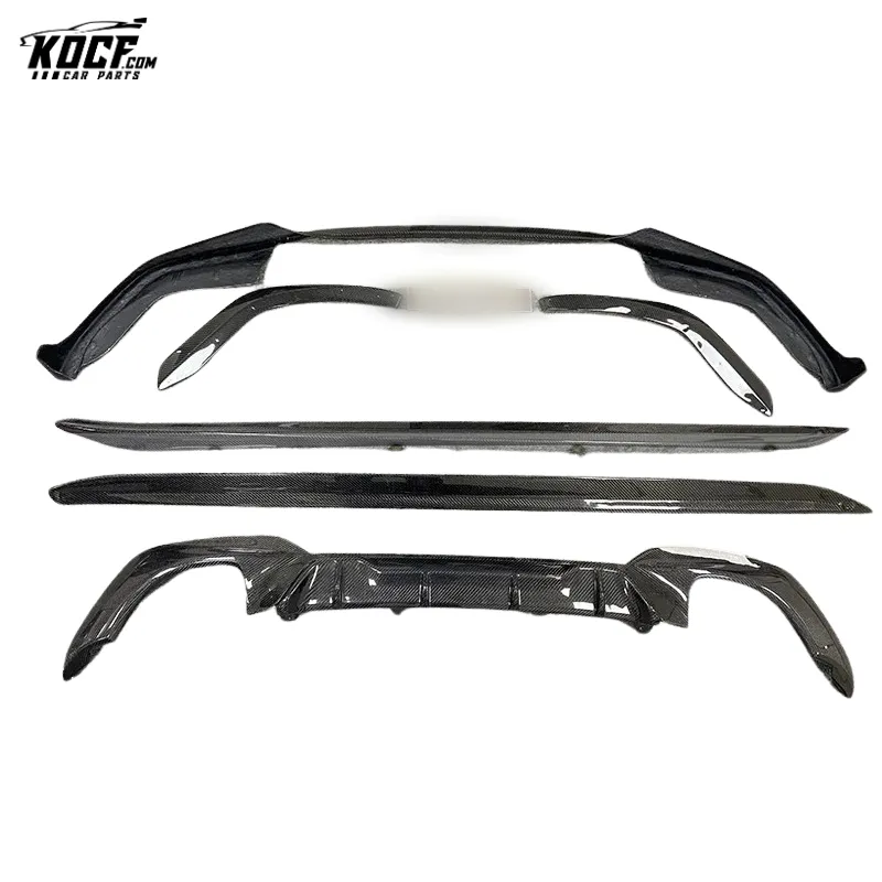 2020-21 New 3 series G20 MP style Carbon Fiber Body kit Front Lip Side Skirts Diffuser For BMWa