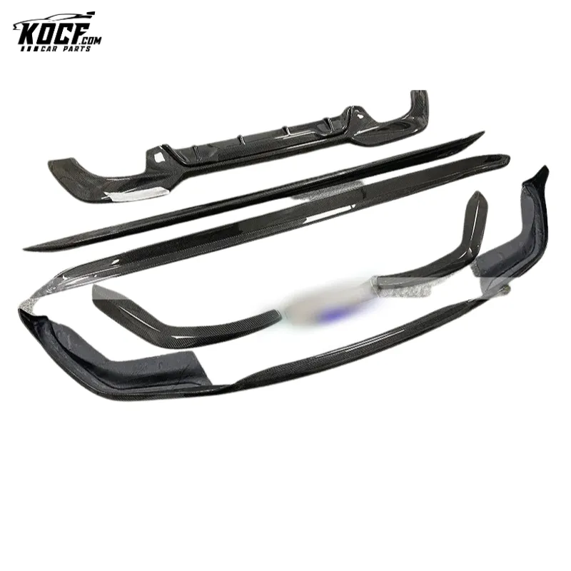 2020-21 New 3 series G20 MP style Carbon Fiber Body kit Front Lip Side Skirts Diffuser For BMWa