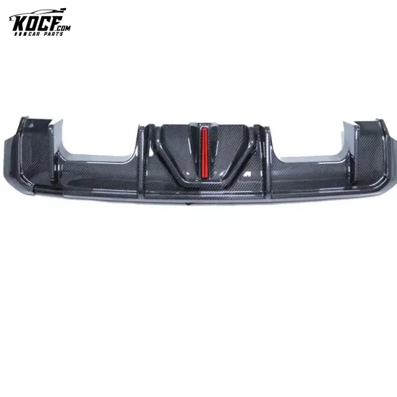 2021  For BMW G80 M3 G82 M4 LED Diffuser Carbon Fiber Rear Bumper Lower Lip Diffuser