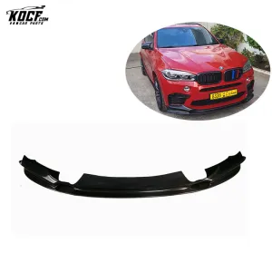 3D-S Style Carbon Fiber For BMW F85 F86 X5M X6M Front Bumper Splitter Lip Diffuser car styling auto parts