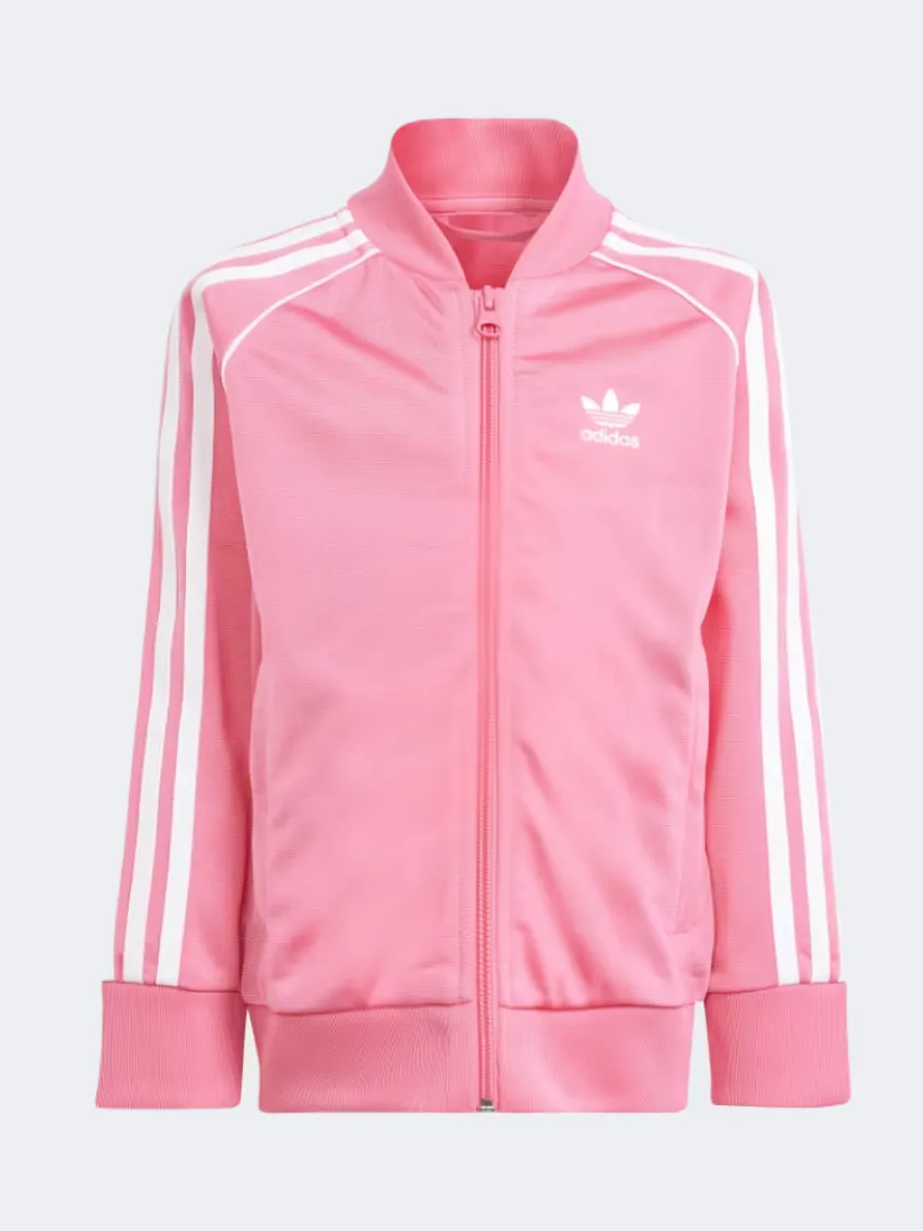 Adidas Adicolor Sst Little Girls Original Suit Pink Fusion