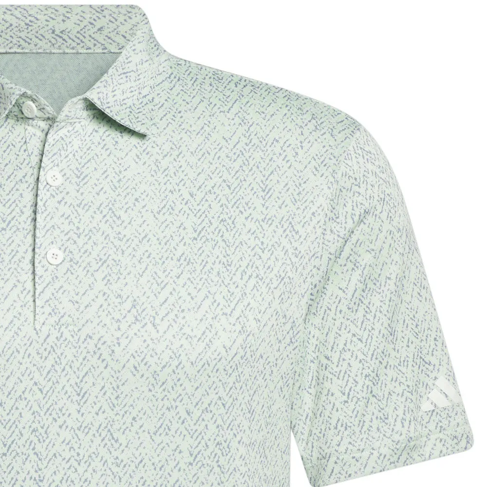 adidas Fairway Jacquard Polo Shirt - Semi Green Spark