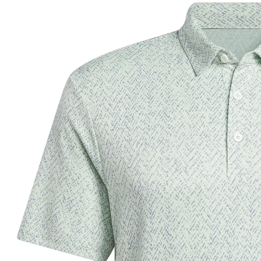 adidas Fairway Jacquard Polo Shirt - Semi Green Spark