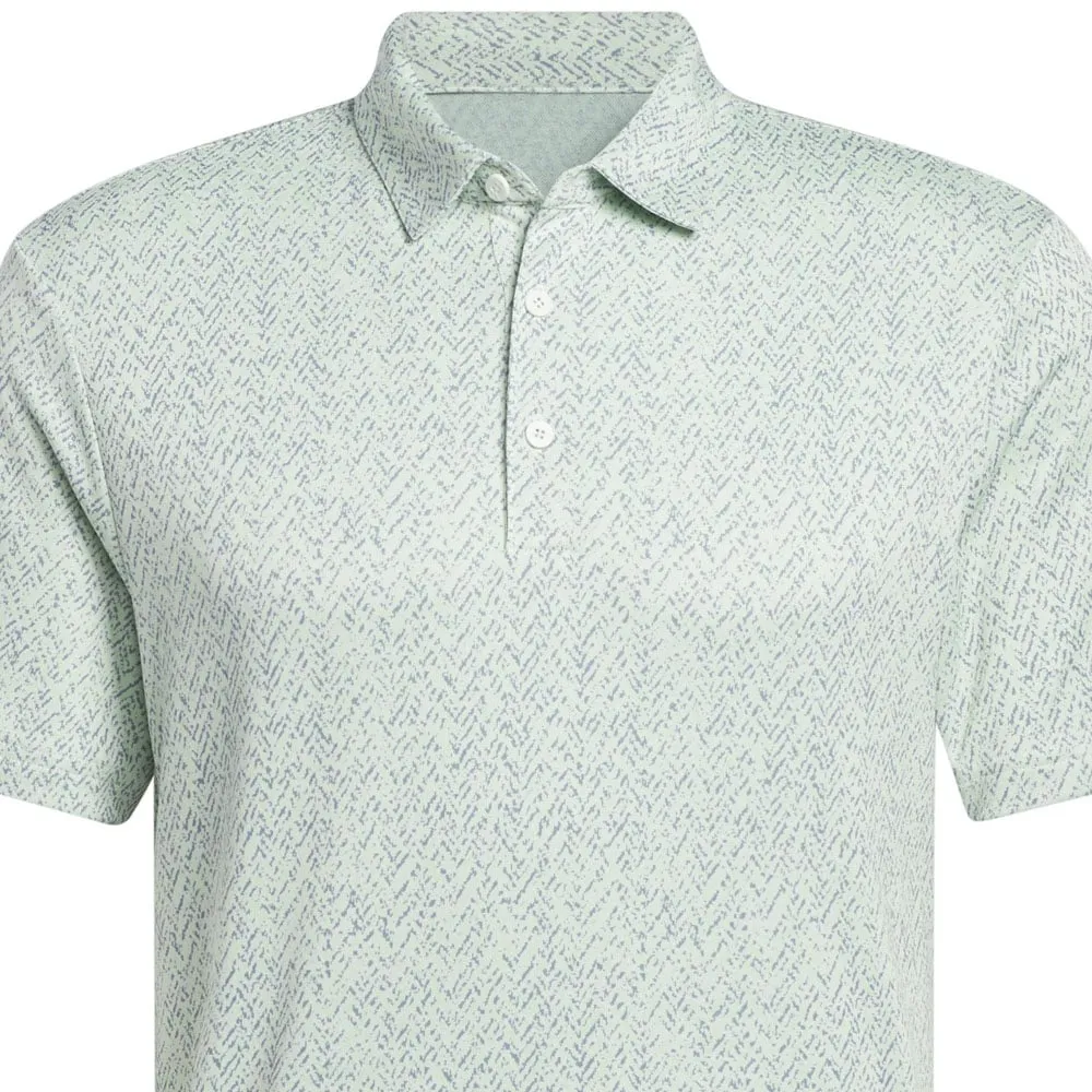 adidas Fairway Jacquard Polo Shirt - Semi Green Spark