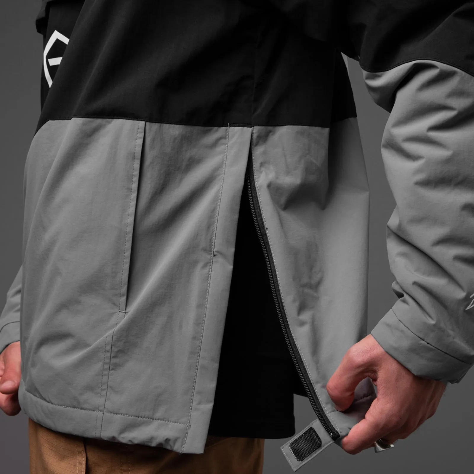 Anorak Jacket Black & White