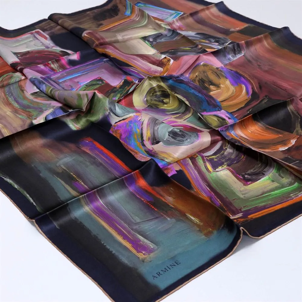 Armine Turkish Silk Scarves Electric Prism 31