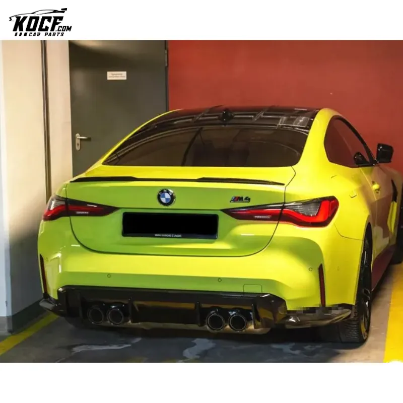 Auto Parts OE-M Style Carbon Fiber Rear Trunklid Spoiler Boot Spoiler Wing For BMW G80 M3 G82 M4 2021