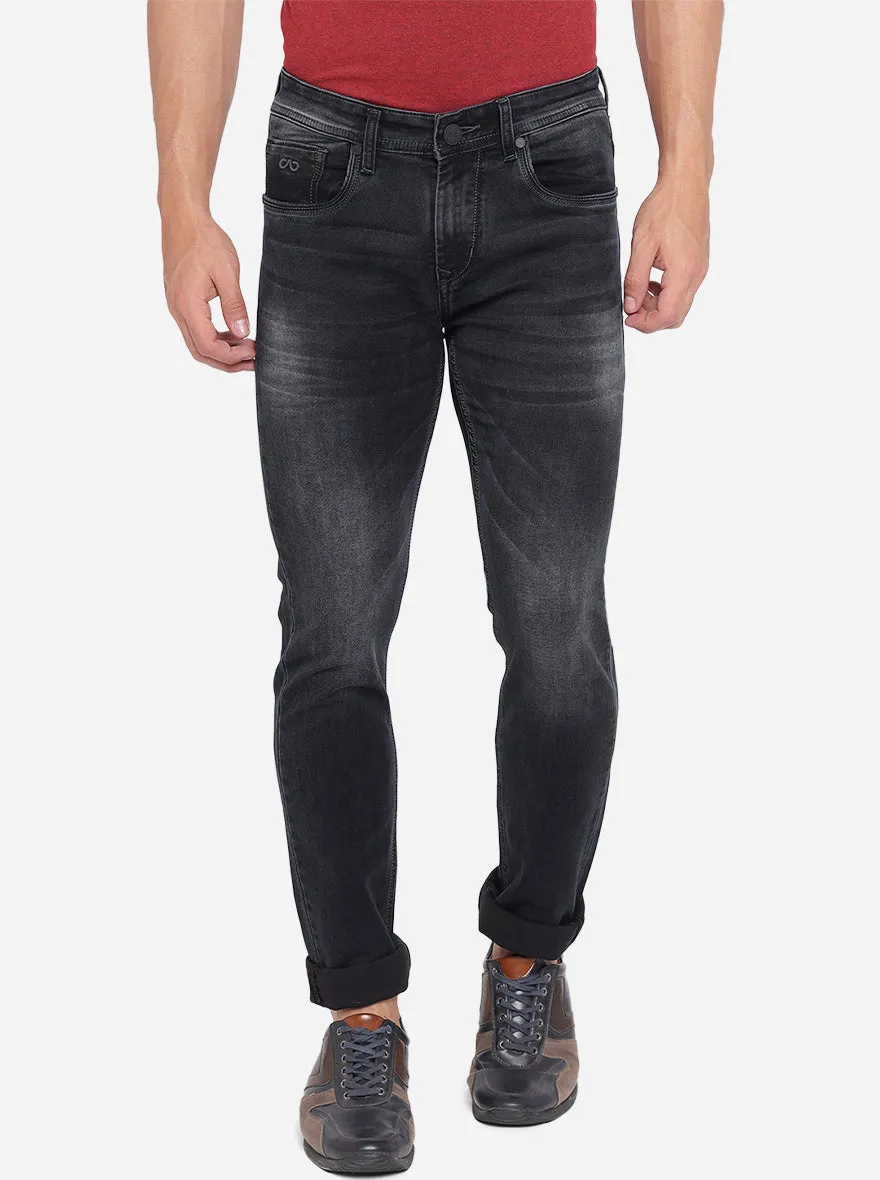 Black Washed Slim Fit Jeans | JadeBlue