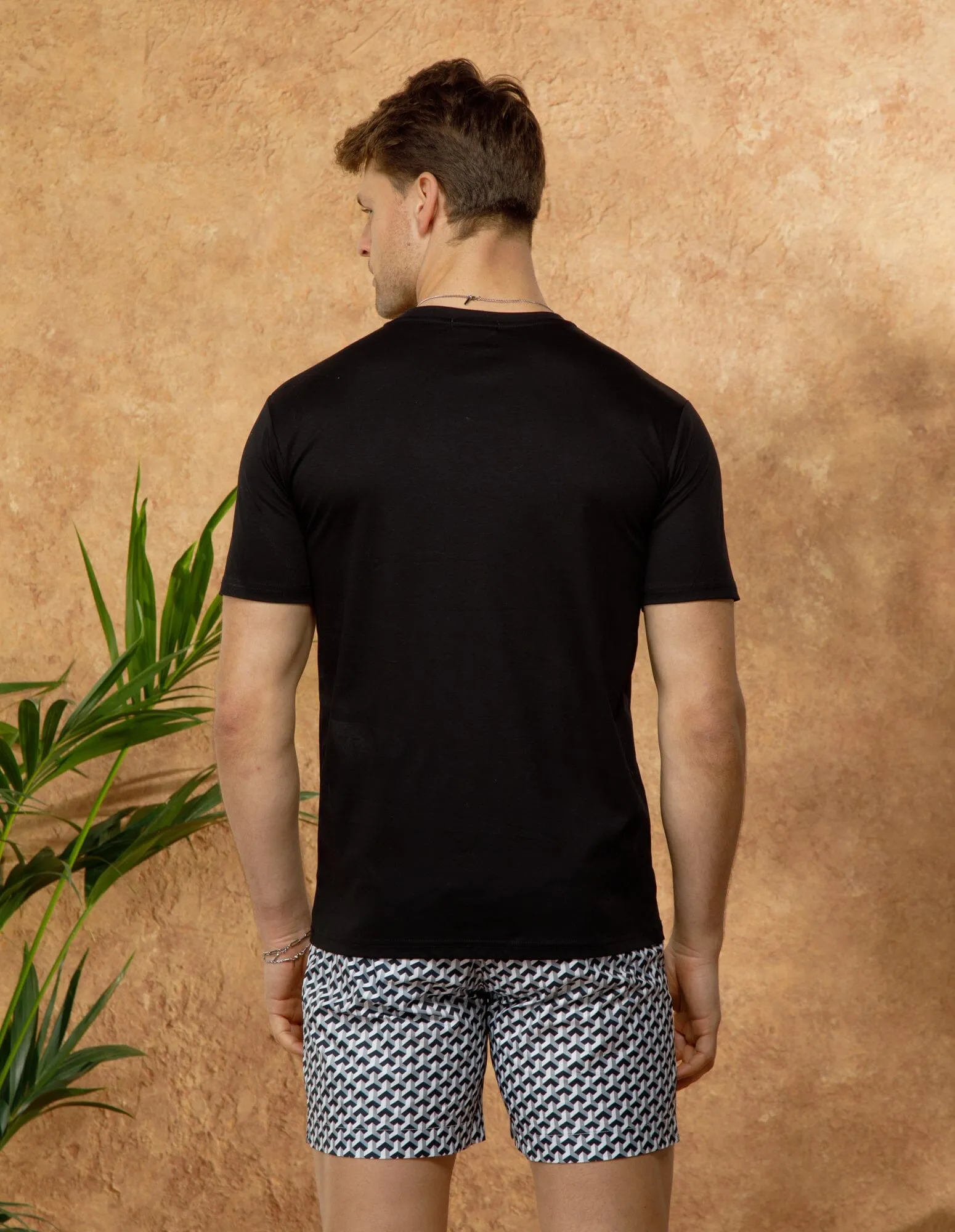 Black/Mono Illusion Pocket T-Shirt