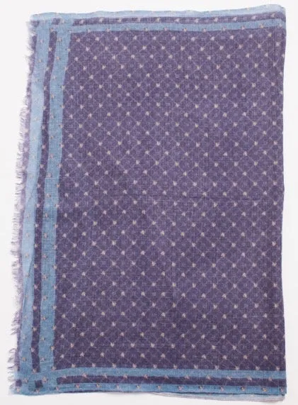 Blue Diamond Fine Wool Scarf