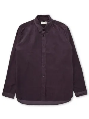 Brook Shirt Mersey Cord Aubergine