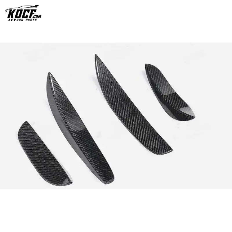 C63 w205 AMG BS style Carbon Fiber Front Bumper Canards Winglets for Mercedes Benz C63 w205 coupe