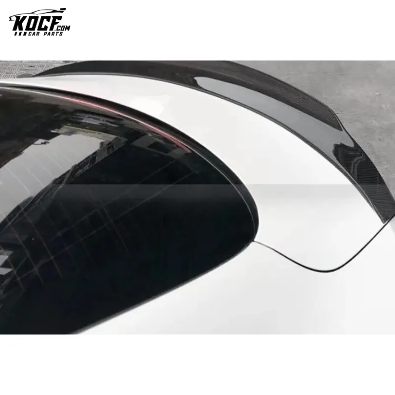 C63 W205 C180 C200 PM style carbon fiber rear trunk spoiler for Mercedes Benz C63 W205 Coupe Sedan