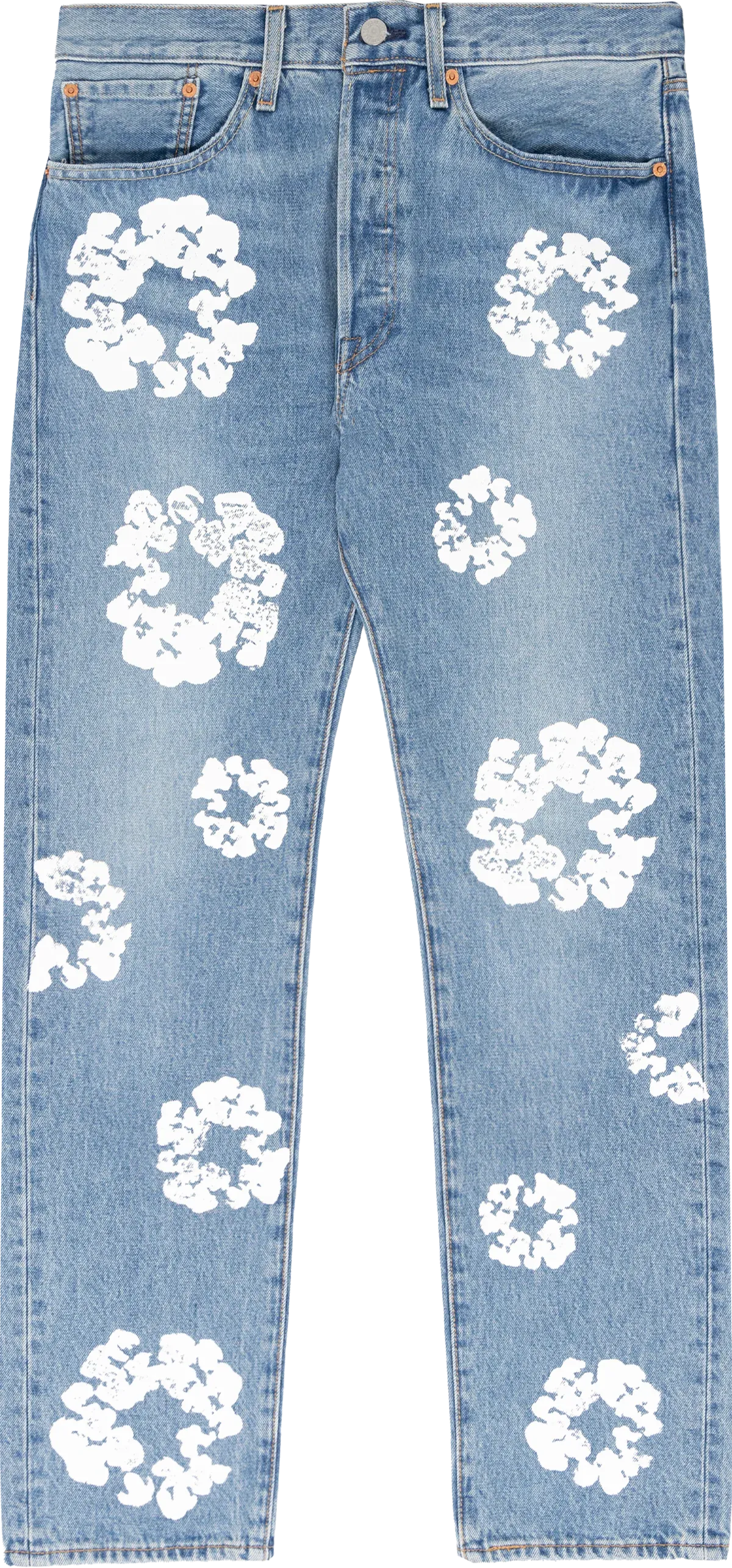 Calça Jeans Light Wash Denim Tears x Levi's Azul