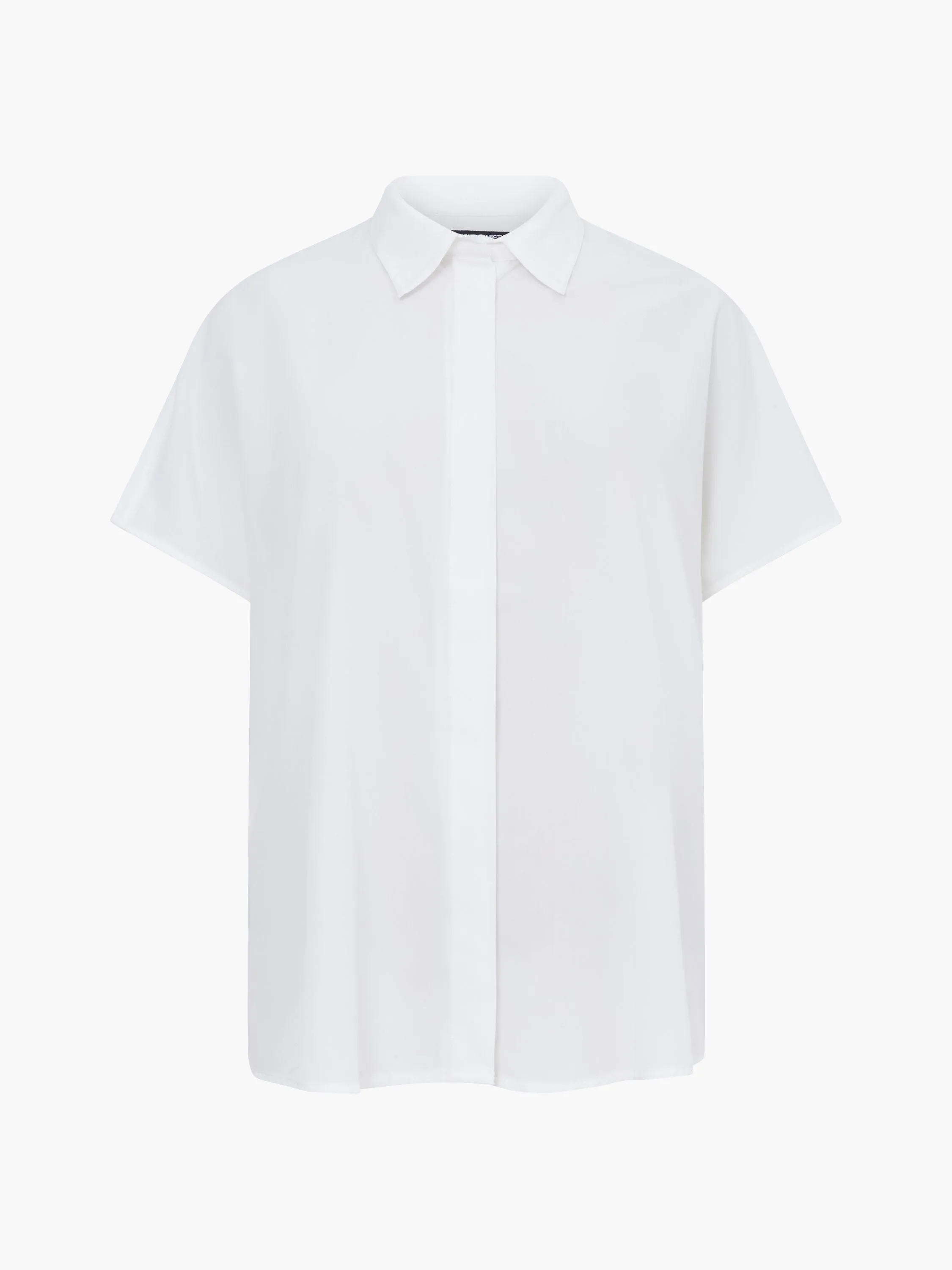 Caprina Recycled Crepe Short Sleeve Button Shirt