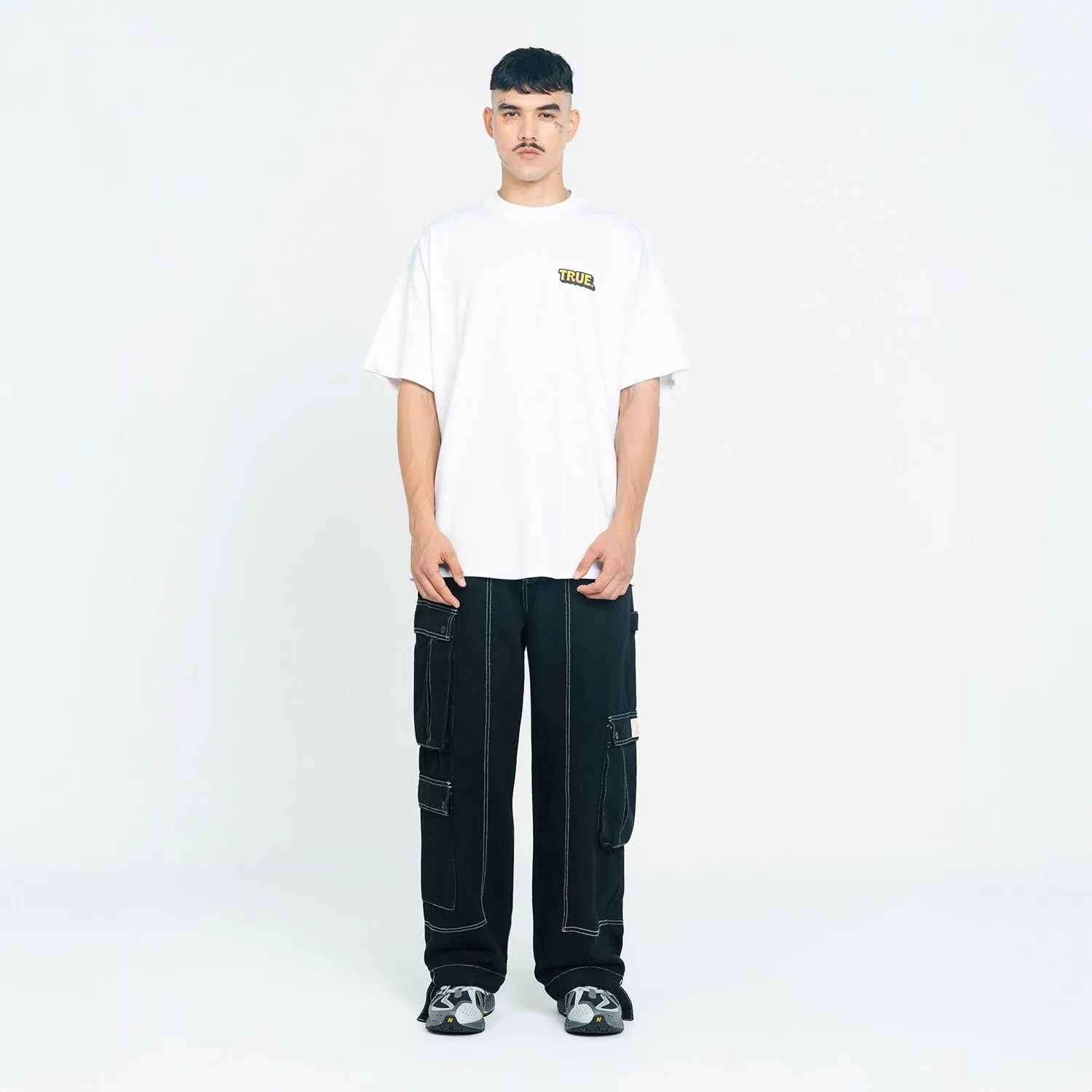 Cargo Multi-Pocket Pants - Black