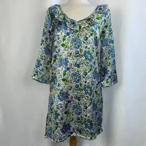 Compania Fantastica NWT Floral Print w/ ruffle neck Dress