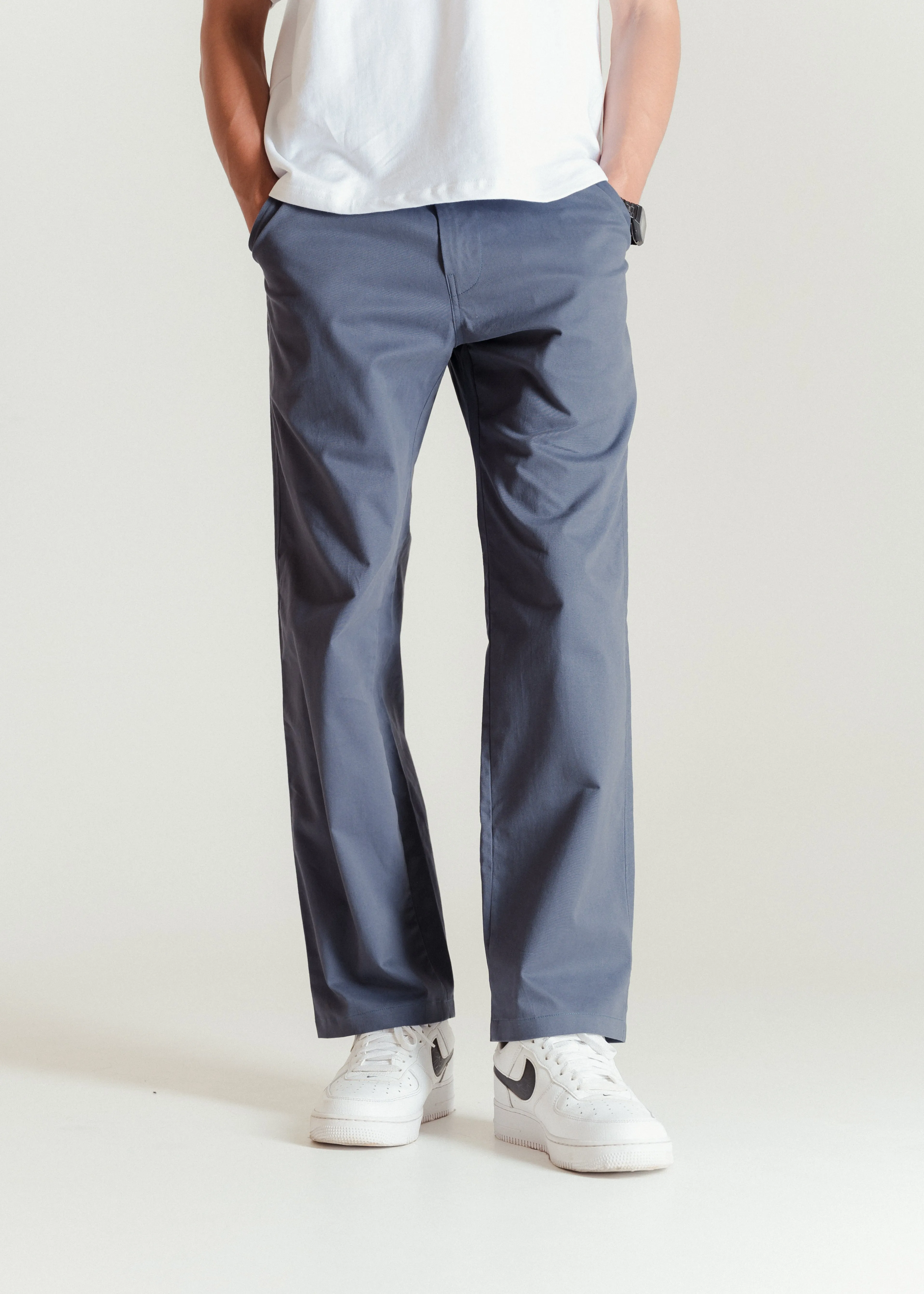 Dark Grey — Relaxed Chinos