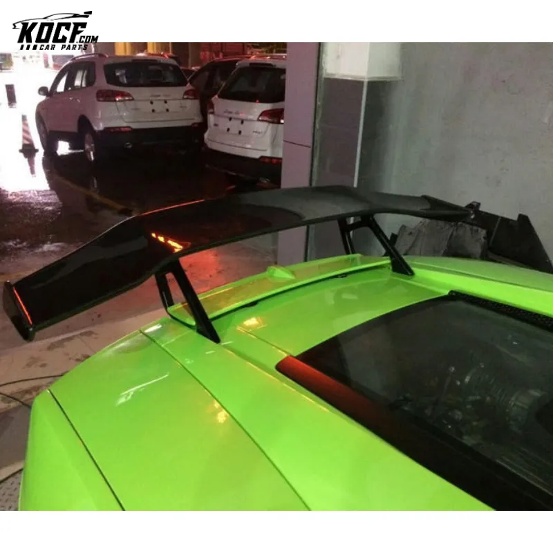 DM style carbon fiber rear trunk spoiler gt wing for Lamborghini GALLARDO LP550 LP560 LP570