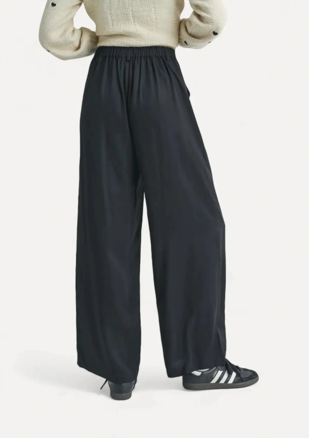 Dress Code Front Pleat Pants - Black