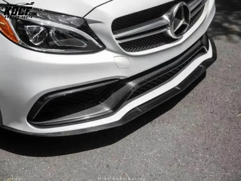 Edition 1 style carbon fiber front bumper lip splitter spoiler for Mercedes Benz C-CLASS C63 amg W205 coupe sedan