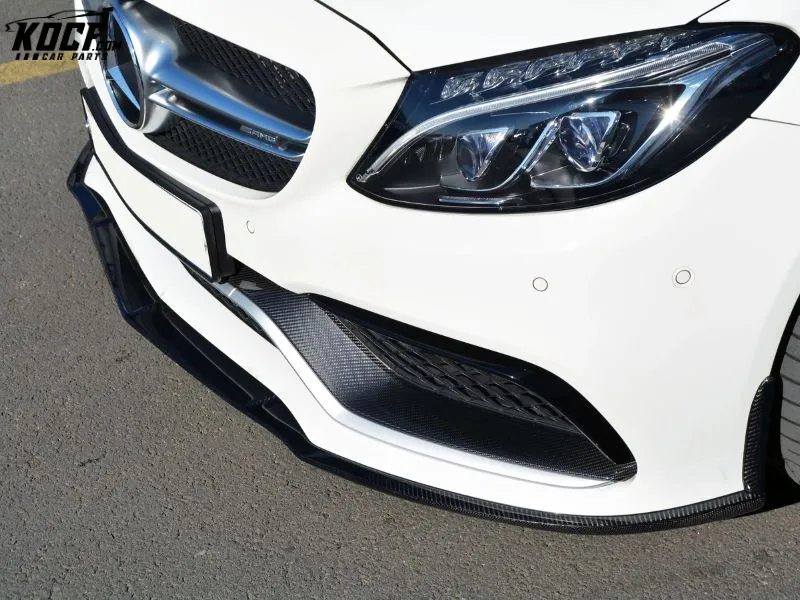 Edition 1 style carbon fiber front bumper lip splitter spoiler for Mercedes Benz C-CLASS C63 amg W205 coupe sedan