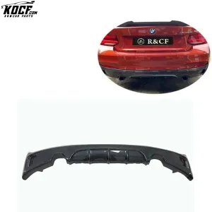 Exot Style Carbon Fiber Rear Bumper Lip Diffuser For BMW F22 M235i M-tech bumper