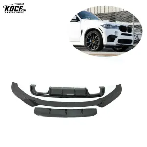 F85 X5M body kit Vor-style Front Lip Splitter diffuser CAR STYLING F85 Carbon Fiber Front Bumper fit BMW