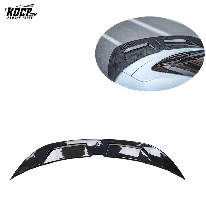 For 19-20 Porsche Taycan Carbon Fiber Rear Trunklid Spoiler