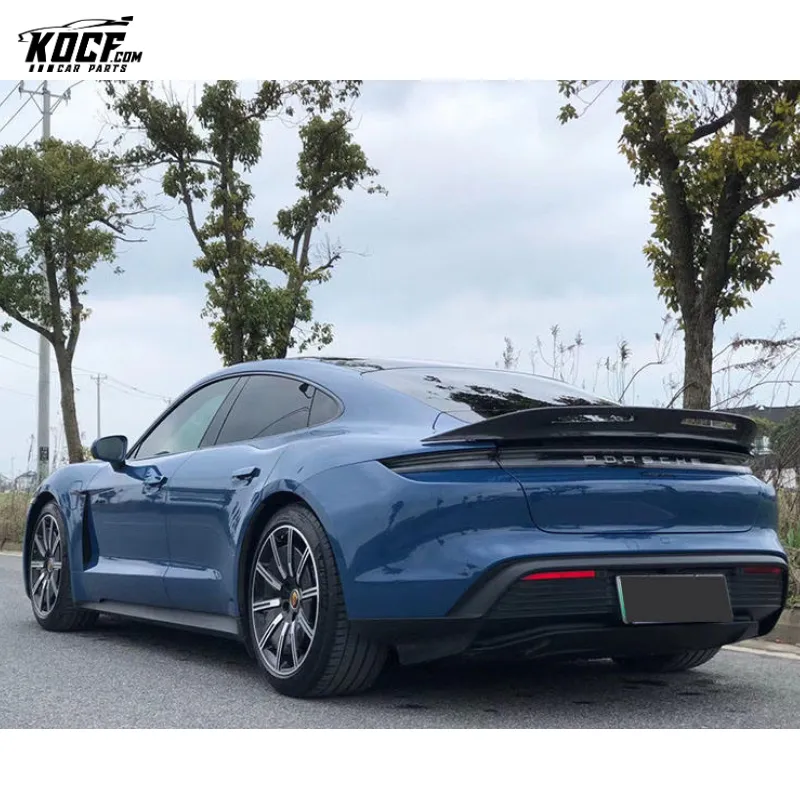 For 19-20 Porsche Taycan Carbon Fiber Rear Trunklid Spoiler