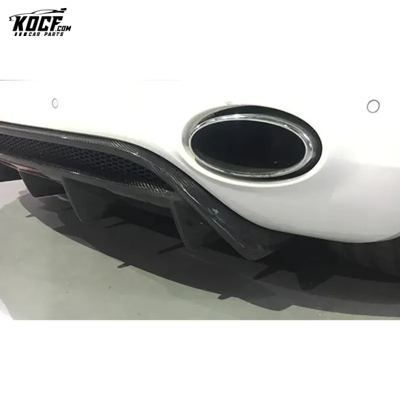 For Audi R8 V10 Carbon Fiber Rear Bumper GT Diffuser Valance 12-16