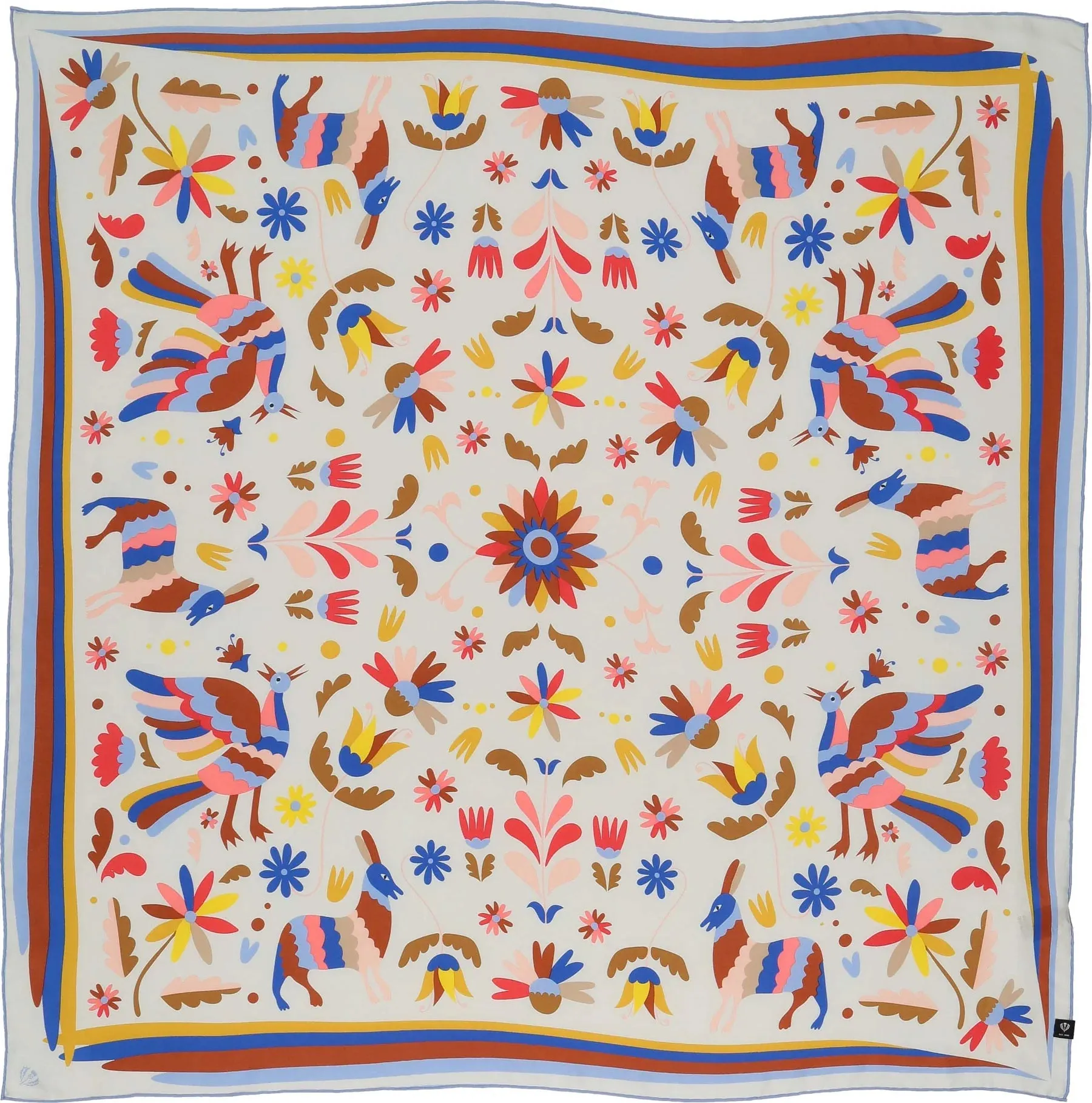 Fraas Folklore Story Square Silk Scarf