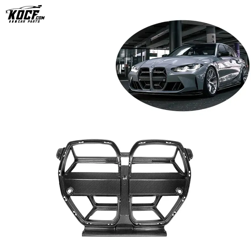 G82 M4 CSL Style Dry Carbon Fiber Front Bumper Grille Nose Trim Bezel For BMW G80 M3 G82 M4 2021 