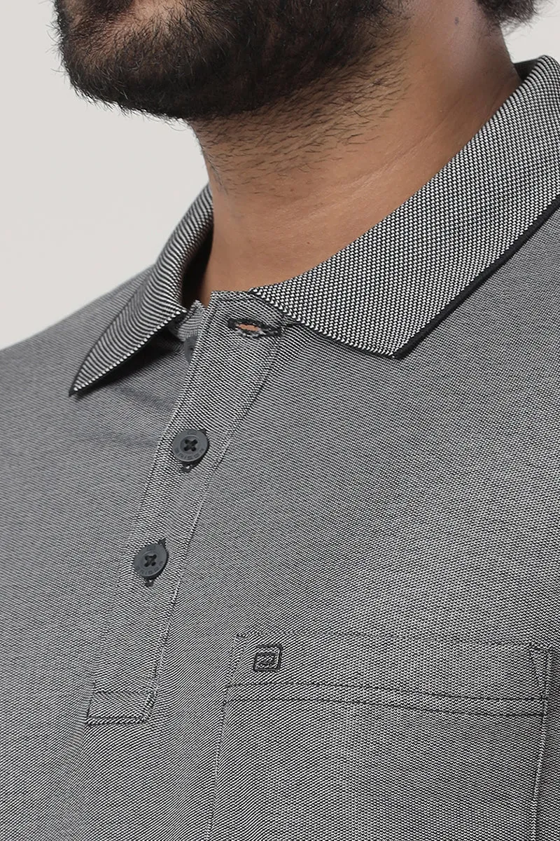 Golf Polo  - Black Grey T-Shirts For Men | Ariser