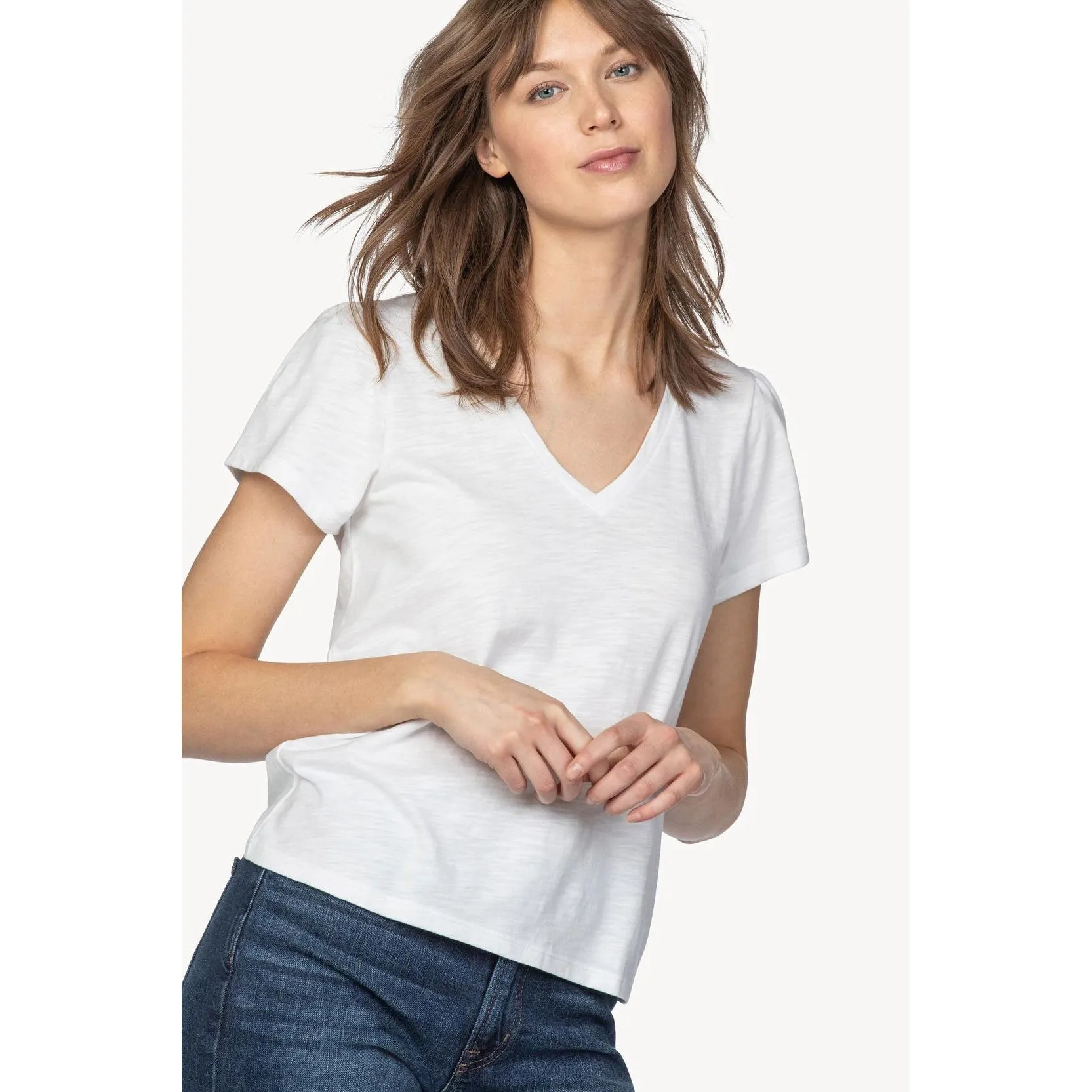 Lilla P Short Sleeve V-Neck Tee