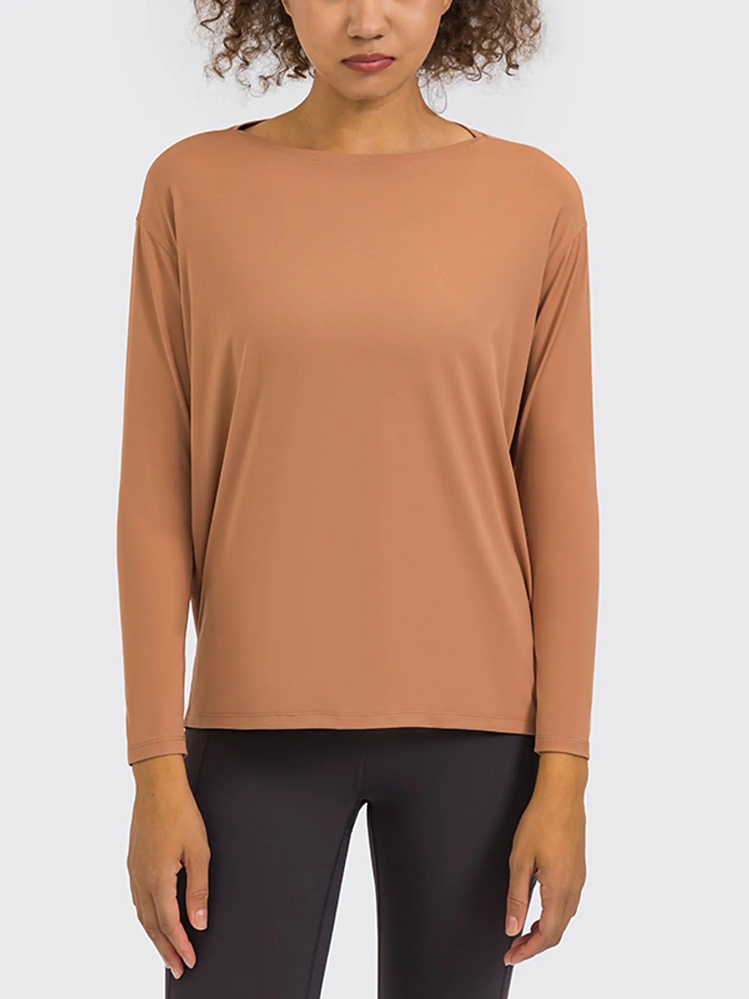 Loose Skin-Friendly Long Sleeve Yoga Blouse