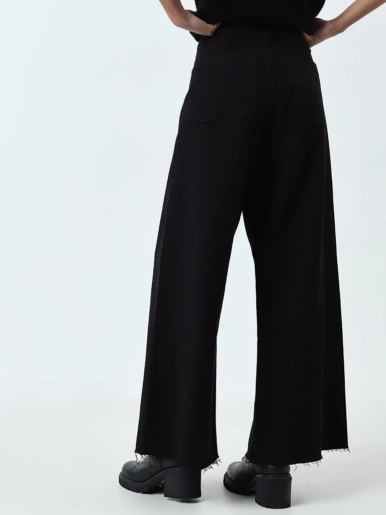 LOV Black Wide Leg - Fit High - Rise Jeans