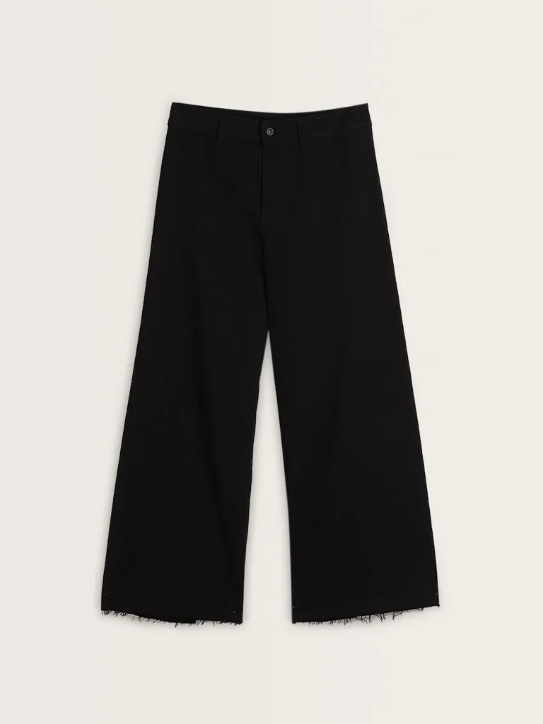 LOV Black Wide Leg - Fit High - Rise Jeans