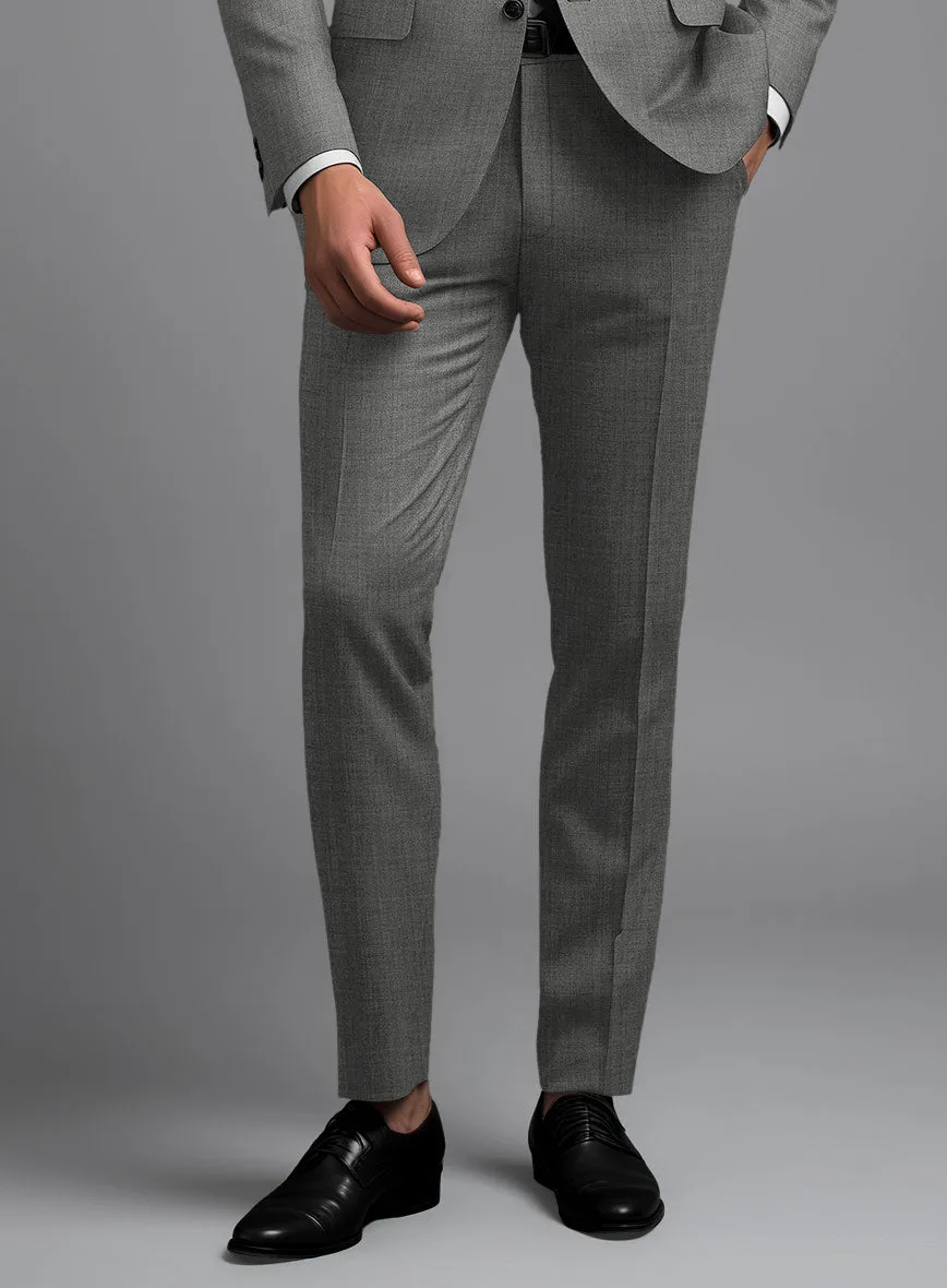 Marco Stretch Worsted Gray Wool Pants