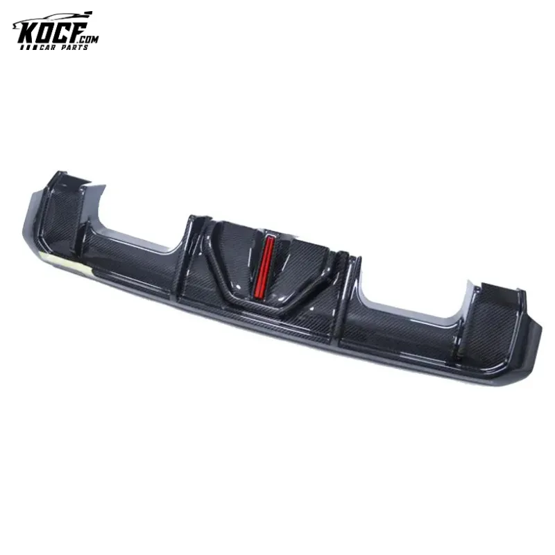 NEW COMING! G80 M3 LED Diffuser Carbon Fiber Rear Bumper Diffuser Lip Spoiler For BMW G80 M3 G82 M4 2021-2022