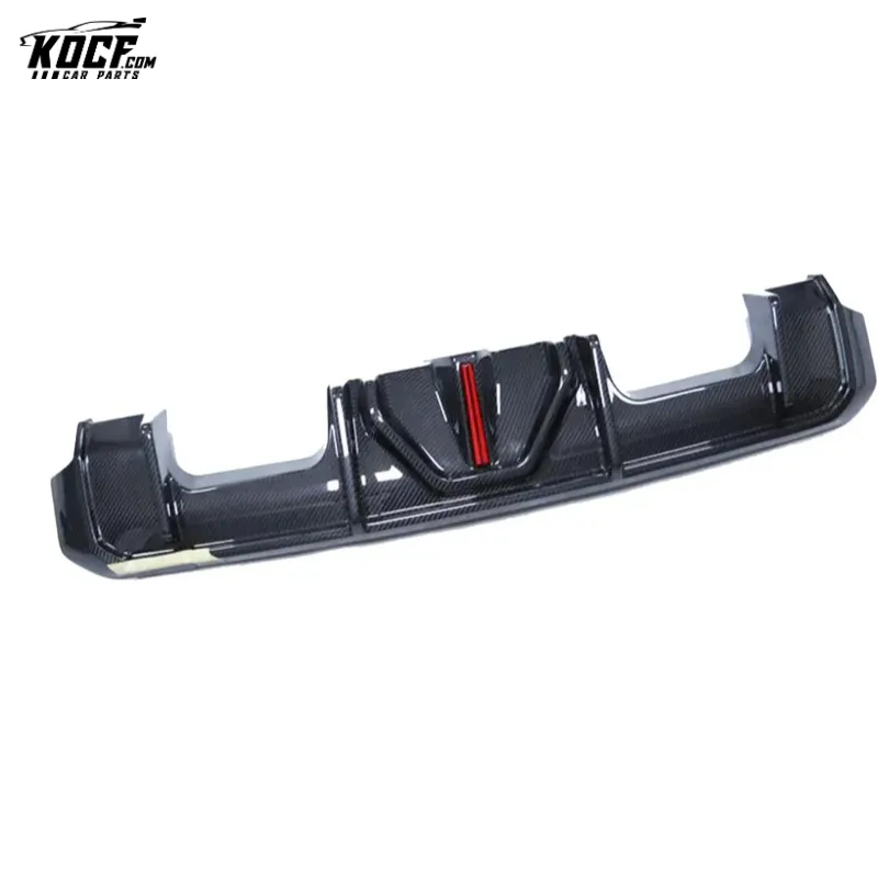 NEW COMING! G80 M3 LED Diffuser Carbon Fiber Rear Bumper Diffuser Lip Spoiler For BMW G80 M3 G82 M4 2021-2022