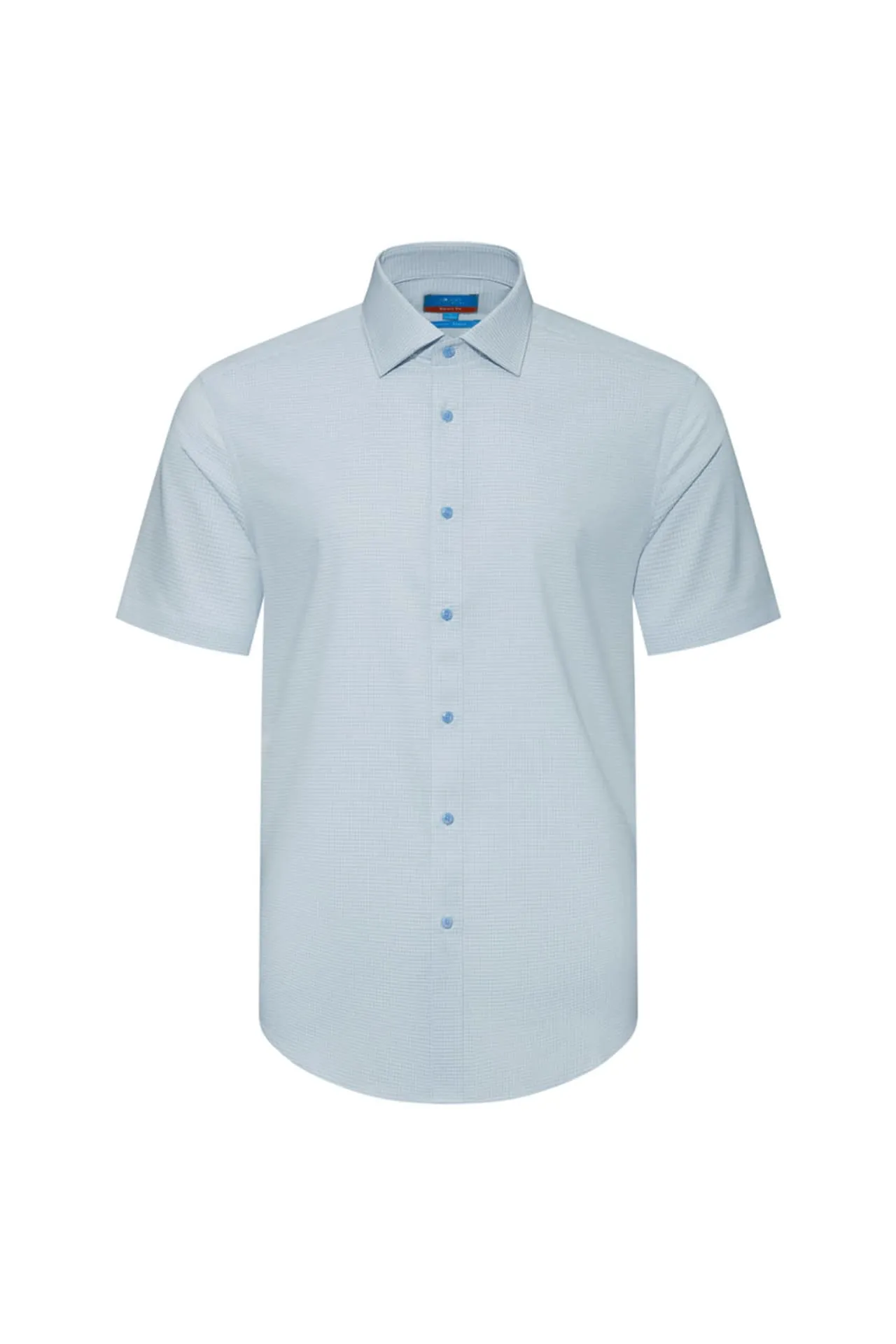 Non-Iron Easy Care Smart Fit Check Short Sleeve Shirt