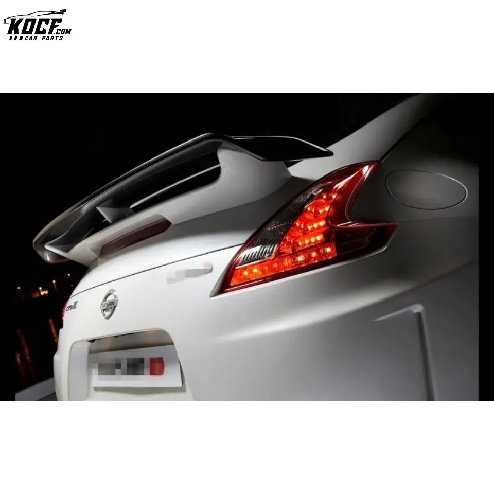 Nsmo style double decker Trunk Spoiler High Wing Carbon Fiber Black Glossy For 2009-20 Nissan 370Z Z34 Fairlady Z